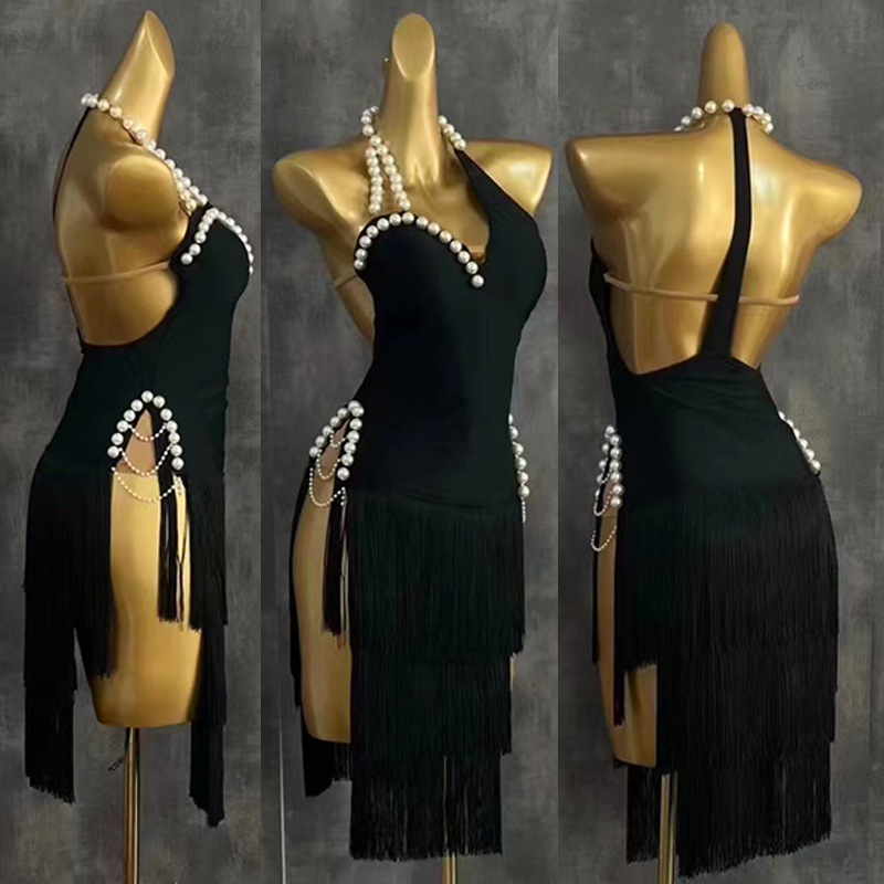 2025 High End Latin Dance Dres - đánh giá và giá Beaded Trim Fringe