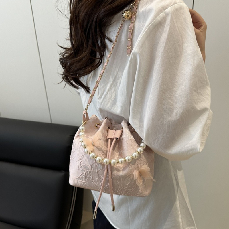 Elegant Lace Drawstring Handba - đánh giá và giá Beaded Trim Fringe