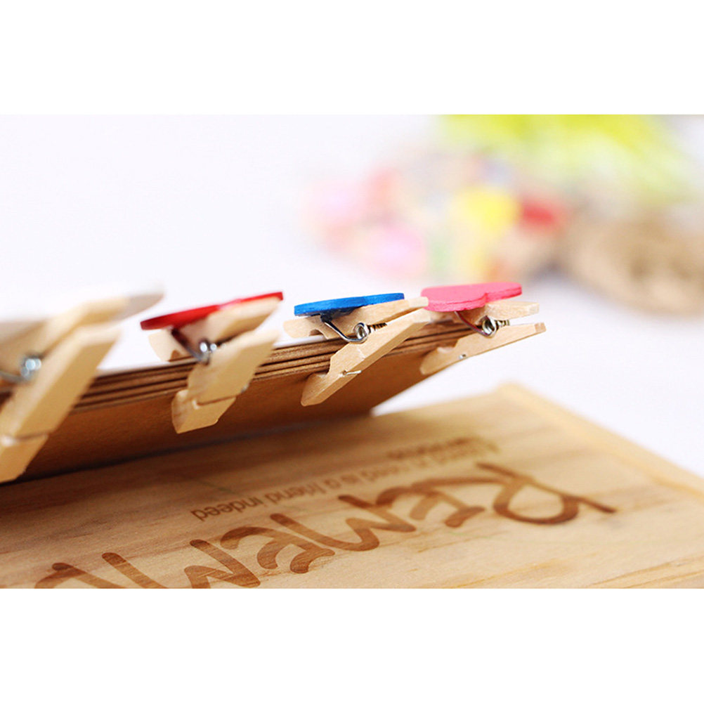 50Pcs Mini Wooden Clothespins  - đánh giá và giá Craft Embellishments