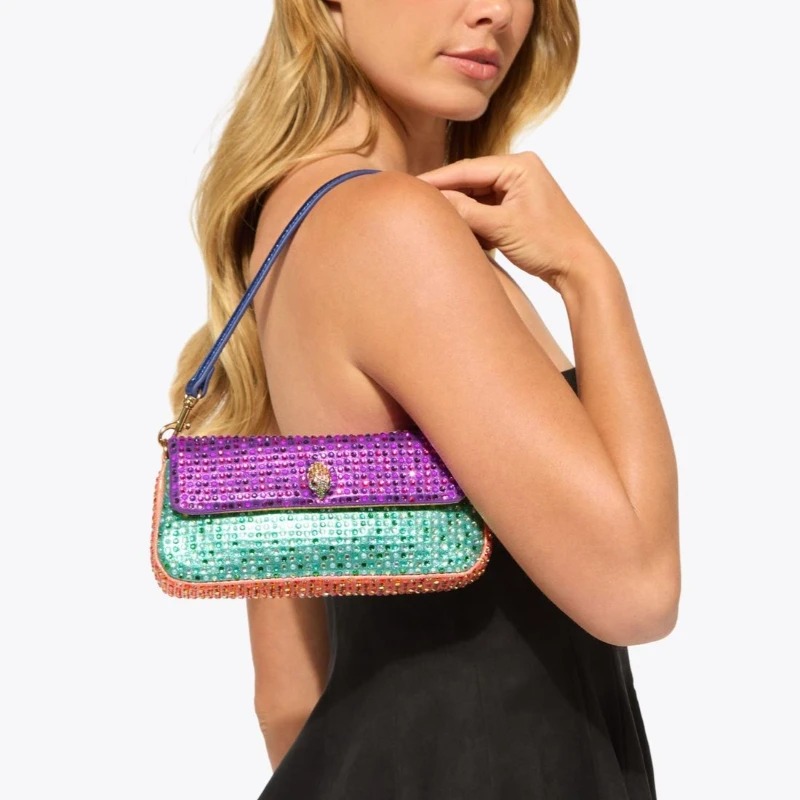 Luxury Pickle Shoulder Bag Wom - đánh giá và giá Sequin Fabric Panel
